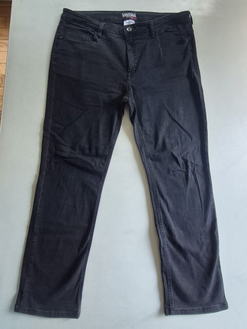 Women's Santana Black Straight-Leg Jeans
